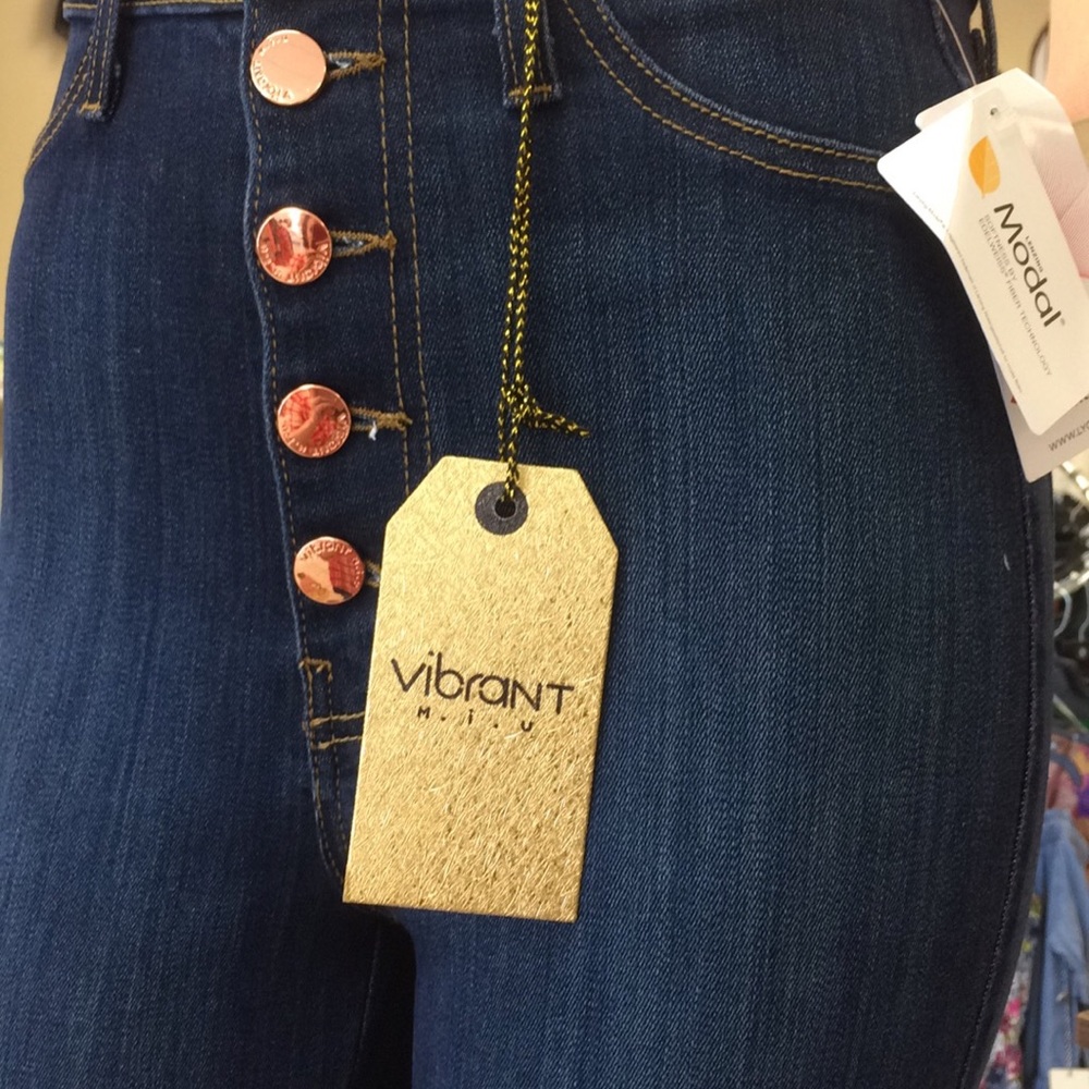 High waisted button fly made in USA